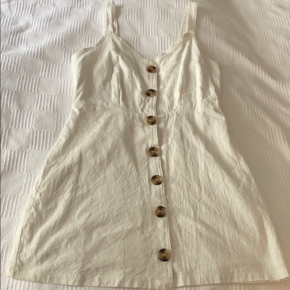 Pacsun White Button Dress